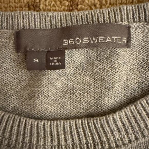 360 Sweater Gray crew neck with white star on back S - Picture 10 of 10
